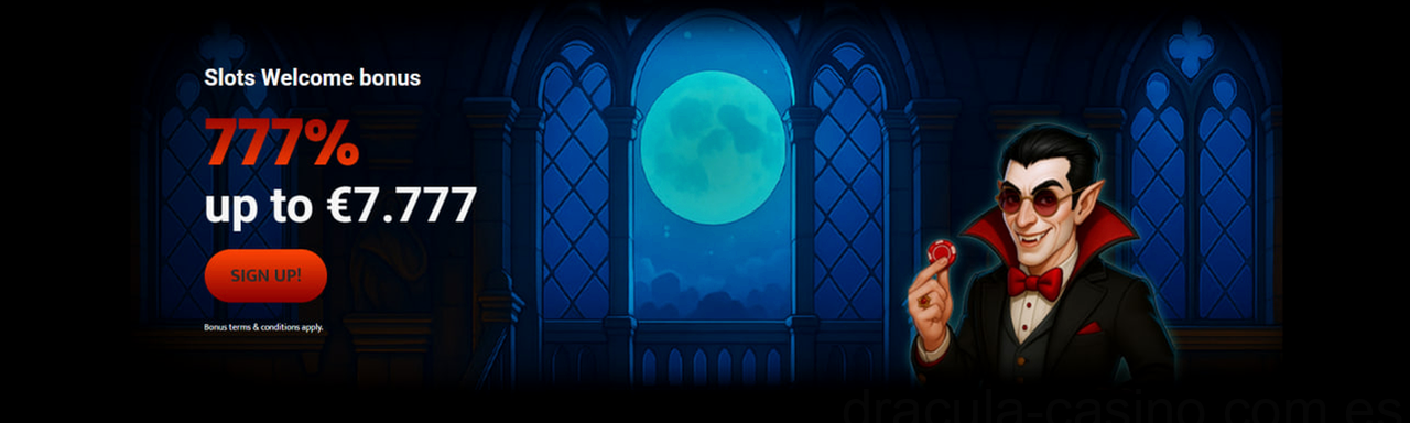 Dracula Casino Bienvenida